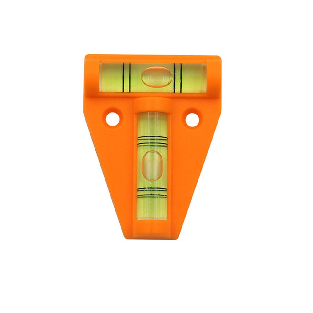 Yellow Green Mini T Type Spirit Level Measurement Instrument Triangular Level T-type Spirit Bubble Shell Plastic Measuring Tools