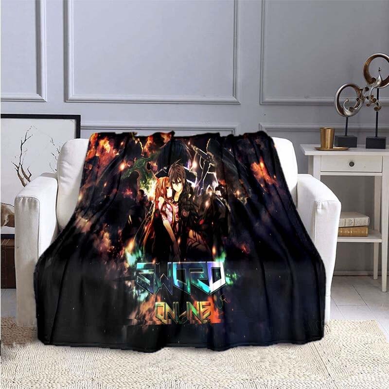 Аниме SAO Sword Art Online аниме современное одеяло Gedruckt Bettdecke Geschenk фланелевые мягкие плюшевые одеяла для дивана-кровати