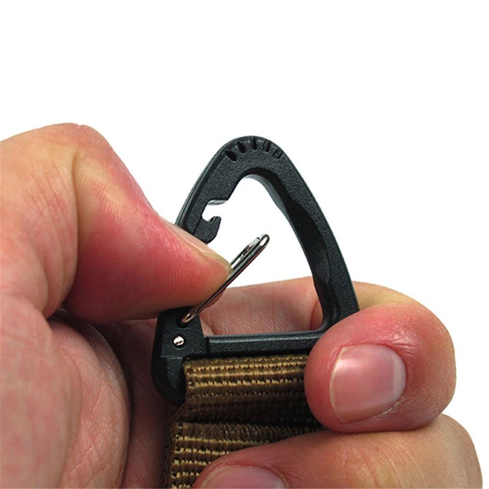 Hiking Accessories Anti-lost Webbing Hook Outdoor Carabiner Camping Carabiner Backpack Key Hook