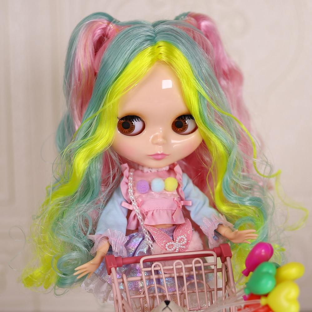 DBS Blyth Doll 1/6 Joint Body Specials 30cm Super Black Skin Colorful Hair BJD Toys Fashion Gifts