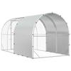 Chicken Coop Silver 400 x 200 x 200 cm Galvanized Steel