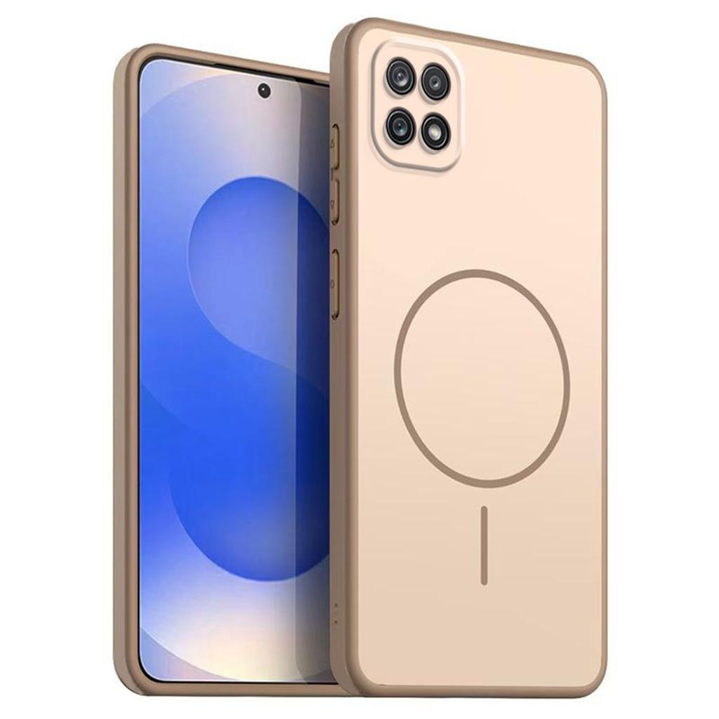 Однотонный матовый чехол из ТПУ для Samsung Galaxy A22s 5G, декоративная крышка с принтом кольца в стиле MagSafe