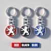 2026 Hot Car Sticker Peugeot Car Badge Keychain Zinc Alloy Keyring Pendant Accessories For Peugeot 107 408 4008 308 3008 5008 50