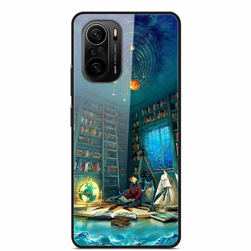 Для Xiaomi Poco F3 Чехол Закаленное Стекло Жесткая Задняя Крышка из ПК для Телефона Для Xiaomi POCO F3 5G Чехлы Оболочки PocoF3 F 3 2021 6.67'' Coque