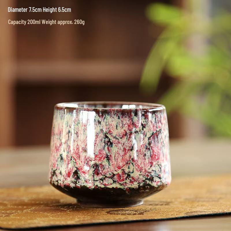 Ретро Керамическая Кружка для Кофе и Чая из Грубой Керамики для Домашнего Использования