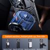 Магнитный металлический чехол-подставка для iPhone 13 14 15 Pro Max с геометрической формой Z, чехол-подставка для iPhone 14 15 Promax