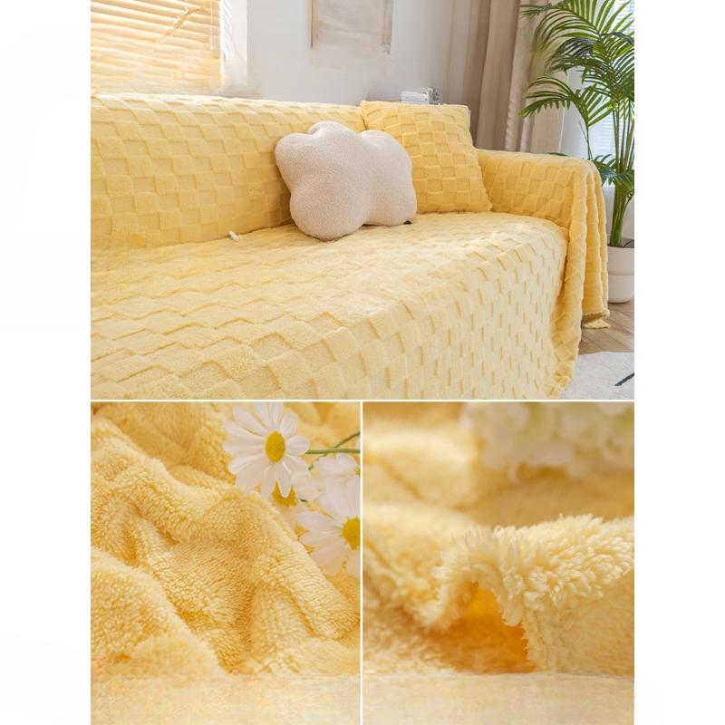 Suede Living Room Sofa Towel Sofa All-Inclusive Universal Cover Towel Cloth Autumn Velvet Blanket Cover Cloth