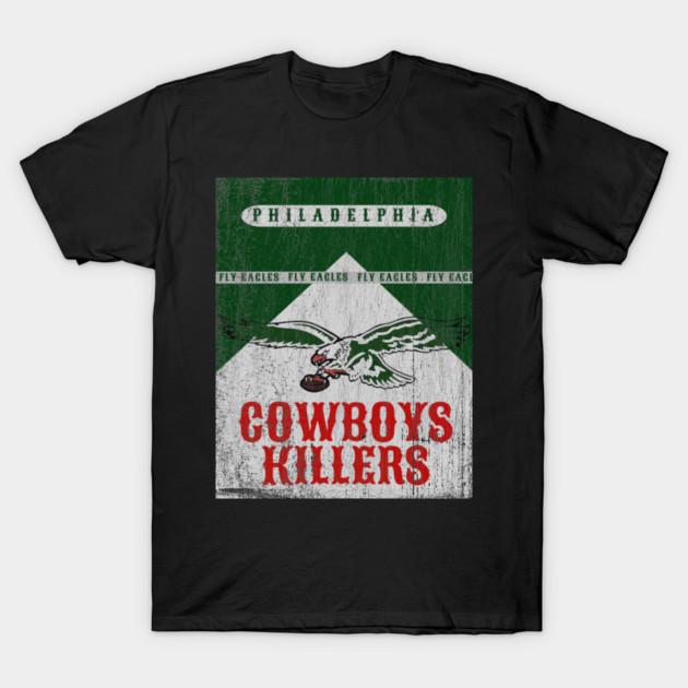 Asian Size Cotton Unisex Tshirt Print T-shirt Cowboys Killers Philadelphia Eagles T-shirt No-Cut Print Regular Fit