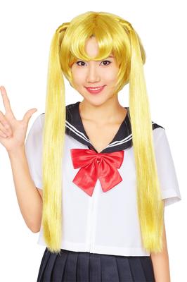 Katuland Blonde Twin-tail парик костюм аксессуар унисекс