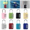 Mini 3 Dial Digit Travel Backpack Zipper Lock Password Lock Dormitory Cabinet Lock Luggage Padlock
