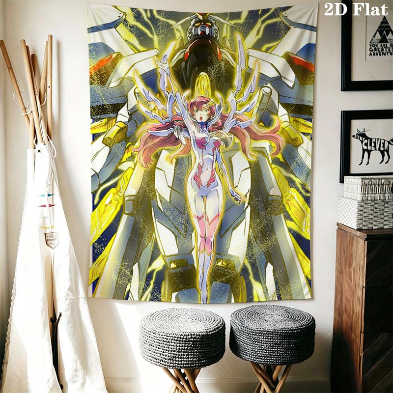 Freedom Gundam Pattern Home Decor Tapestry, Wall Hanging, Decorative RV Wall Cloth.NGT0928228
