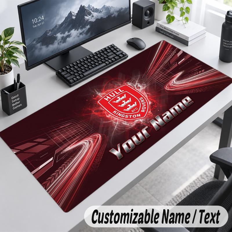 Custom Name Text Mouse Pad Hull KR Personalized Desk Pad For Work And Gaming