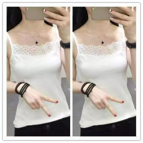 Women's Solid Color Slim Fit Camisole - Anti-Exposure Base Layer (1-2 Pieces) for Inner or Outer Wear