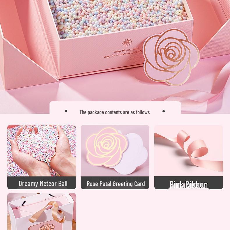 Элегантная розовая подарочная коробка для женщин - Идеально подходит для дней рождения, помады, духов и сюрпризов высокого класса