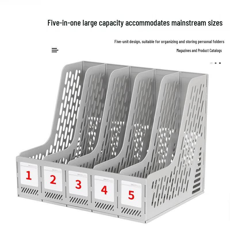 Deli 9838 5-Tier Desktop File Organizer