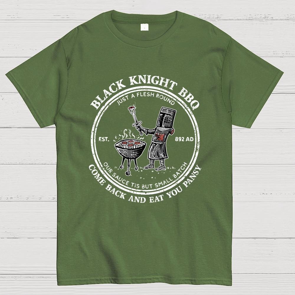 Black Knight BBQ Unisex 100% Cotton Summer Casual Cool Loose T-Shirt