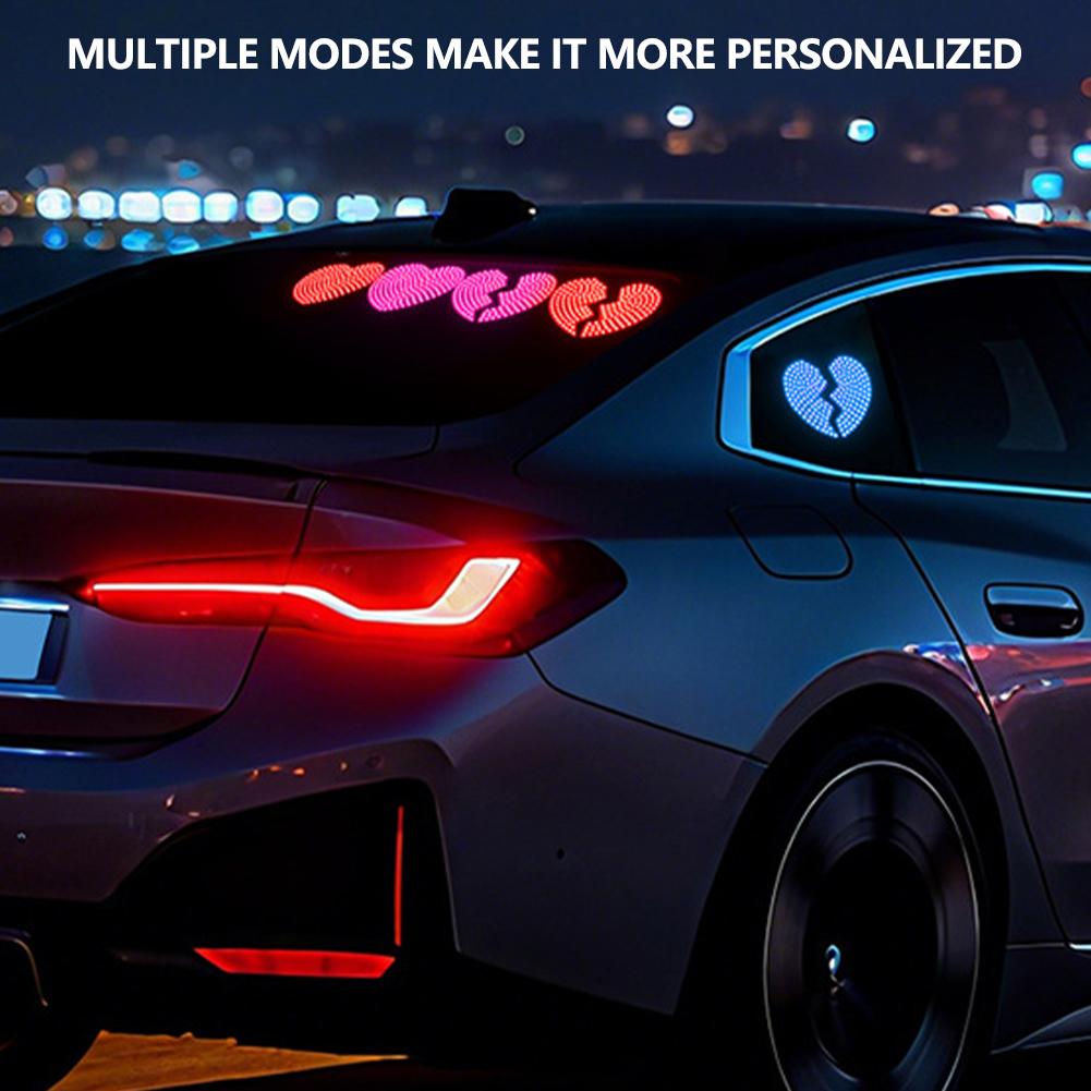 2 шт./компл. Светодиодные USB-лампы в форме сердца для подсветки салона автомобиля, DIY-установка, украшение окон автомобиля, огни на лобовое стекло