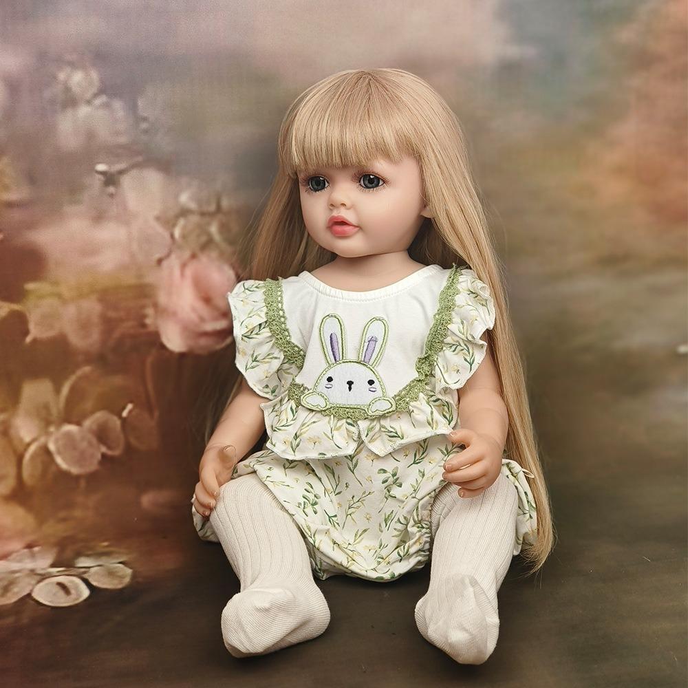 Очаровательная кукла Betty Reborn для детей от 3 лет и старше, 22 дюйма, 55 см, силиконовая, на все тело, с длинными наклеенными волосами, принцесса, реалистичная кукла для новорожденных, игрушки