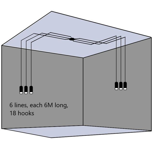Светодиодные подвесные светильники G9 Industrial Iron Art Long Line Настенный светильник черного цвета в минималистском стиле, подвесной для спальни, гостиной, украшения