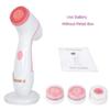 Silicone Face Brush Waterproof Electric Facial Cleansing Brush Skin Cleaner Spin Wash Pores Deep Cleaning Tool Remove Acne