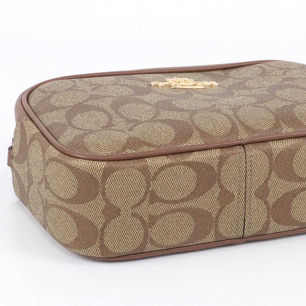 Сумка FCQ874 CQ874 Khaki x Saddle 2 Jamie Signature из ПВХ-кожи, мини-сумка для фотоаппарата, женская [Coach] (Рюкзак) [Продукт аутлета] [Бренд] [Товар]