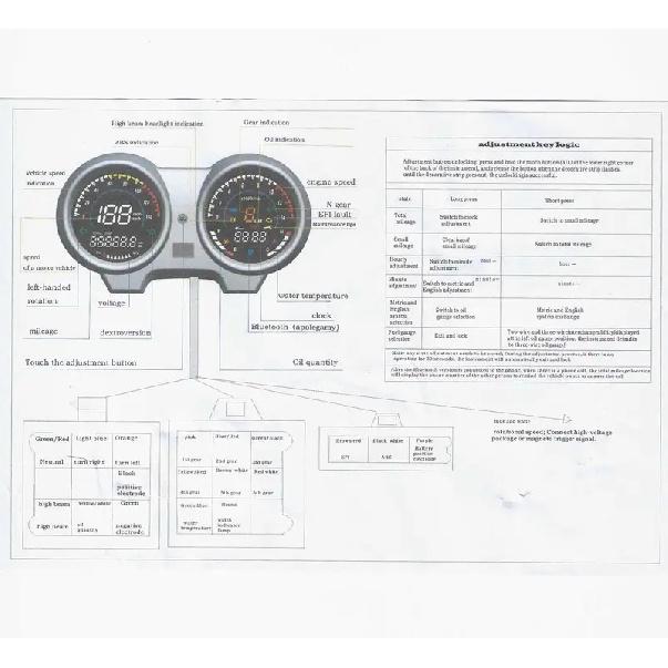 Upgrade LED Digital Dashboard Motorcycle RPM Meter Speedometer For Brazil TITAN 150 Honda CG150 Fan150