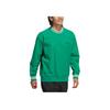 adidas Мужская толстовка Originals Ss24 Rolling Links Series с логотипом Sport Stripe с длинным рукавом, дымчато-зеленая JE9340
