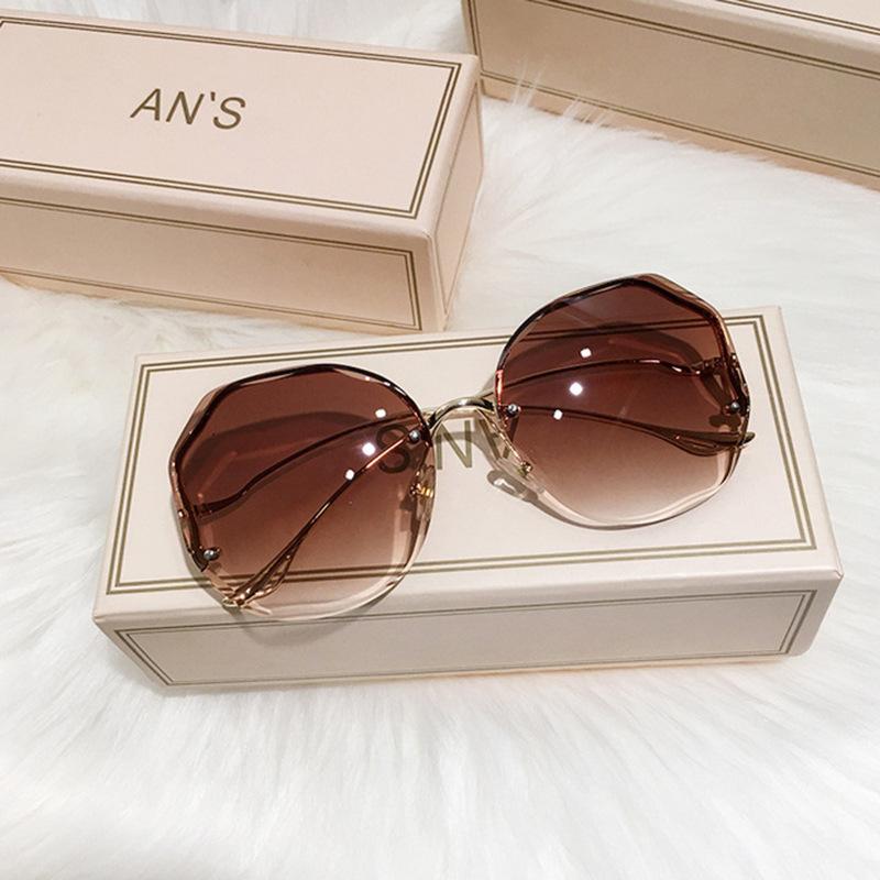 Rimless Sunglasses Fashion Polygon Popular Sunglasses Woman Shades Sun Glasses for Female Sunglasses