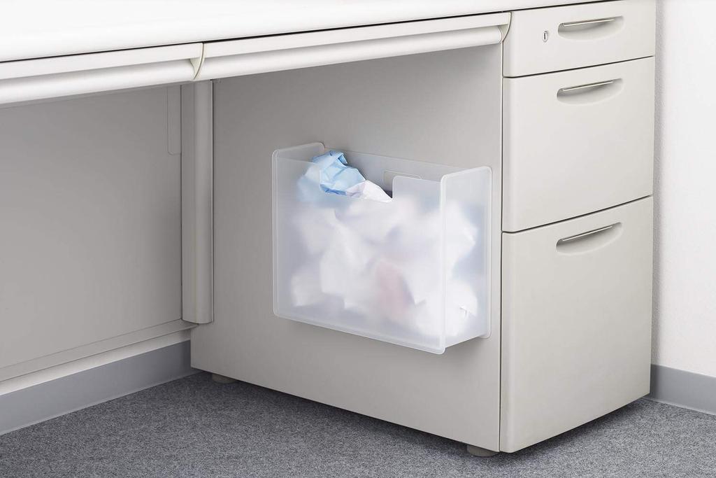 Sanka Soffice Strong Magnetic Floating File Box, Slim, Clear, 4kg Weight Capacity, Securely Mounts To Desks, Whiteboards, Refrigerators, Washing