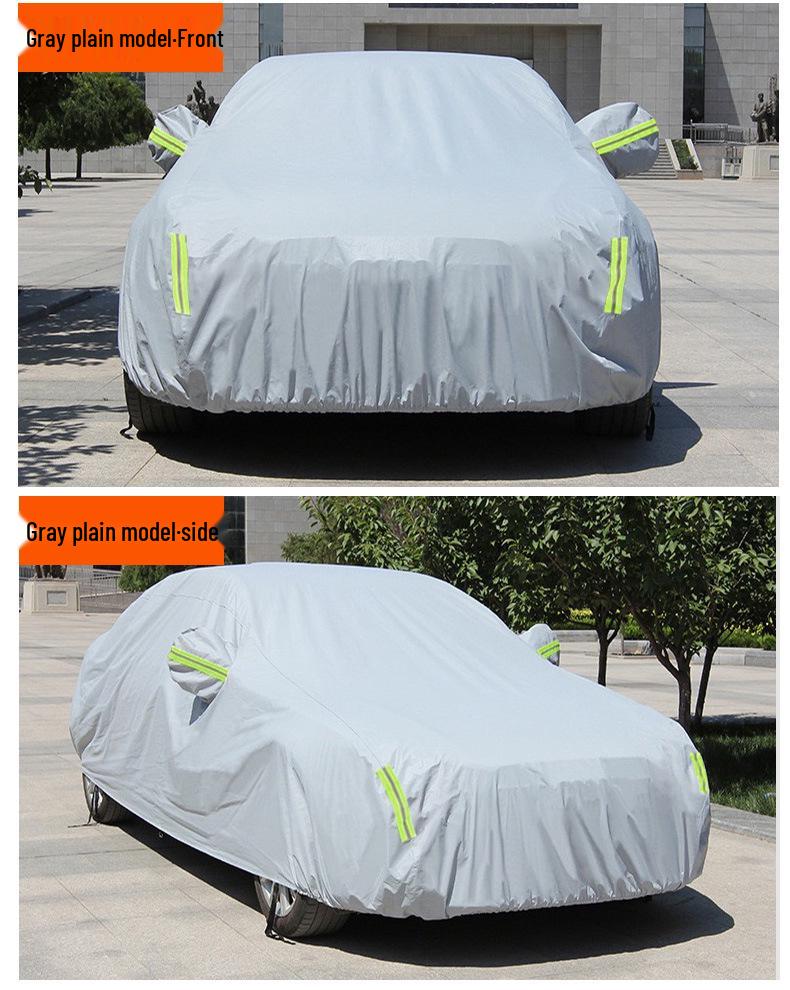 Универсальный всесезонный чехол для автомобиля из ткани Оксфорд - Толстый, солнцезащитный и водонепроницаемый