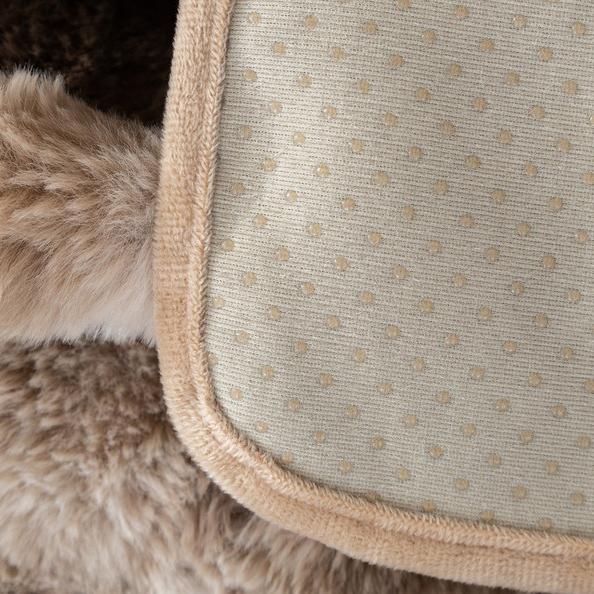 Autumn and Winter Thickened Non-slip Sofa Cushion Bubble Rabbit Velvet Sofa Cushion Stain-resistant Warm Color Foam Velvet Cushion Cover