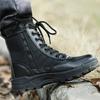 Fashion Outdoor Men Hiking Boots Black High Top Desert Boots Unisex Platform Ankle Boot Comfortable Wear-Resistant Men Working Boots New