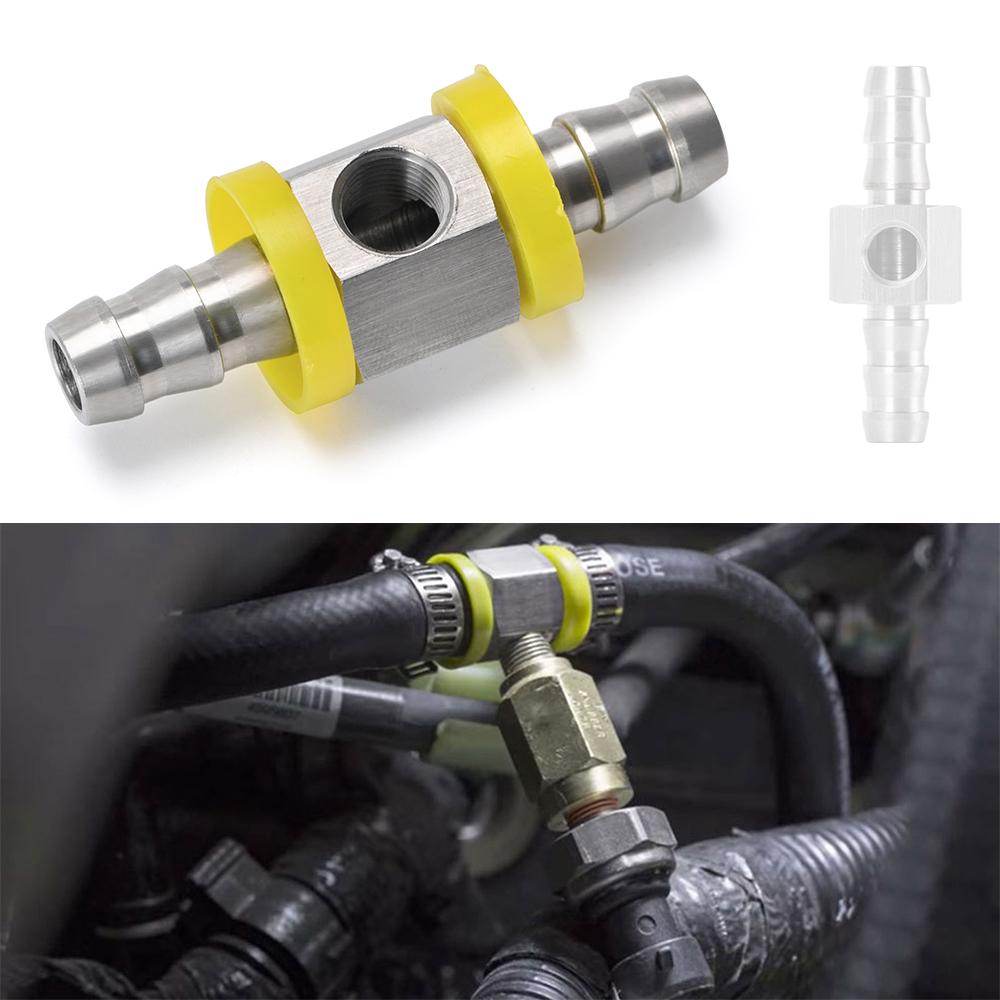 1/2 3/8 дюймов топливная магистраль, Т-образный адаптер давления топлива для датчика давления топлива, автомобильные аксессуары, Т-образный адаптер, разъем