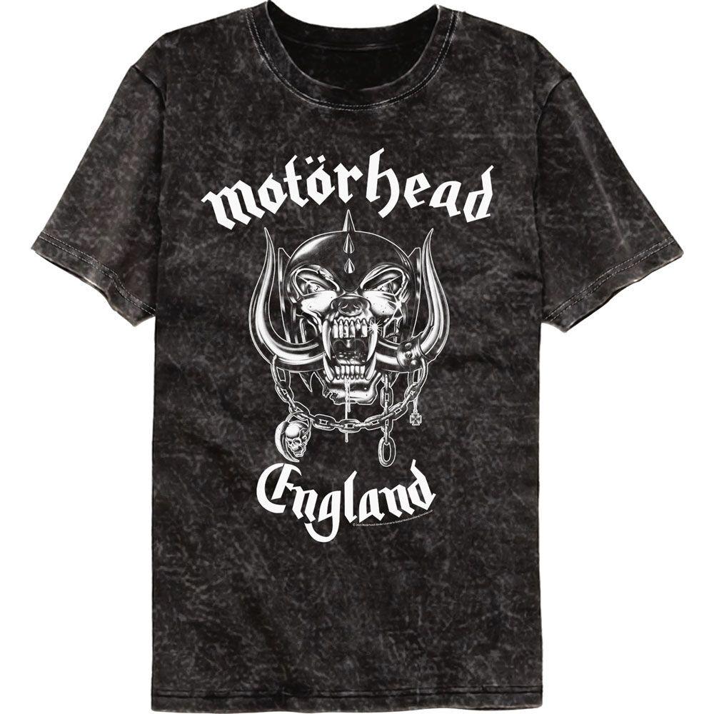 Motorhead England Colortone Mineral Wash Музыкальная футболка Топы Футболки Мужская Женская Унисекс
