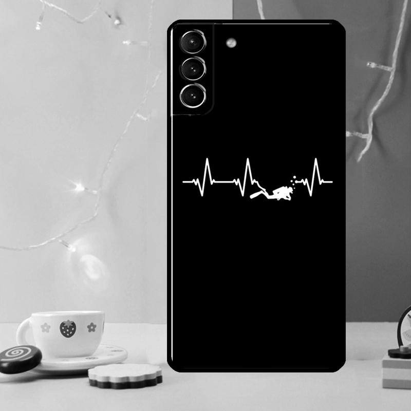 Чехол для телефона для дайвинга с аквалангистом для Samsung Galaxy S25 Ultra S20 S21 S22 S23 S24 Plus S9 S10 S24 FE S25 FE