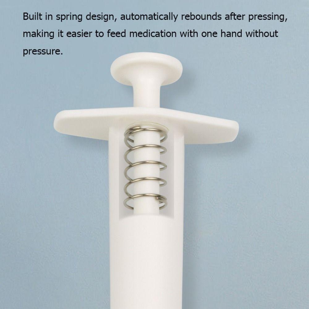 2pcs Hand-held Cat Pill Dispenser Bite Resistant Pet Pills Pusher Pet Medicine-Feeder  for Feeding