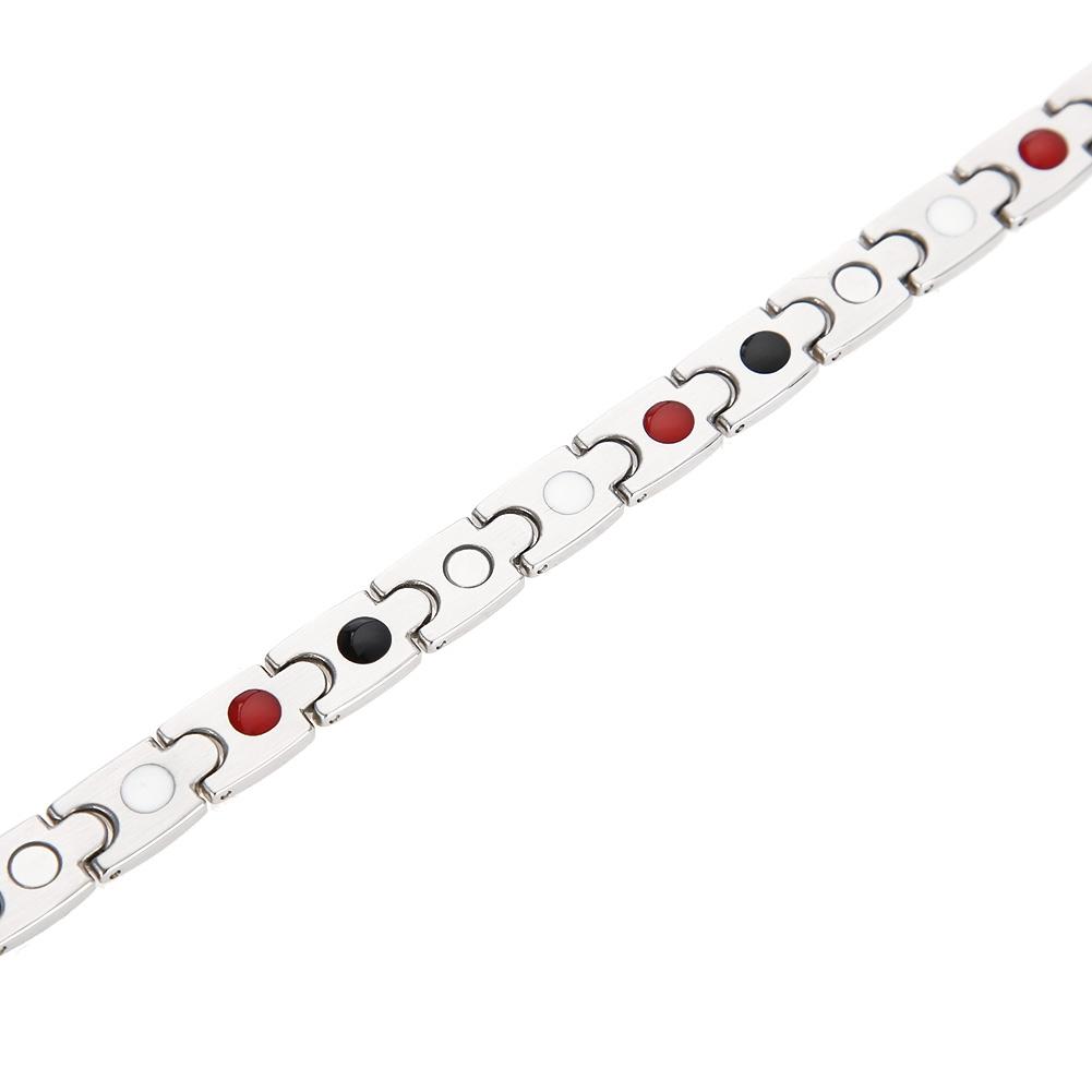 Titanium Steel Magnetic Therapy Bracelet Health Care Gift Adjustable Gold Silver Male Bracelet