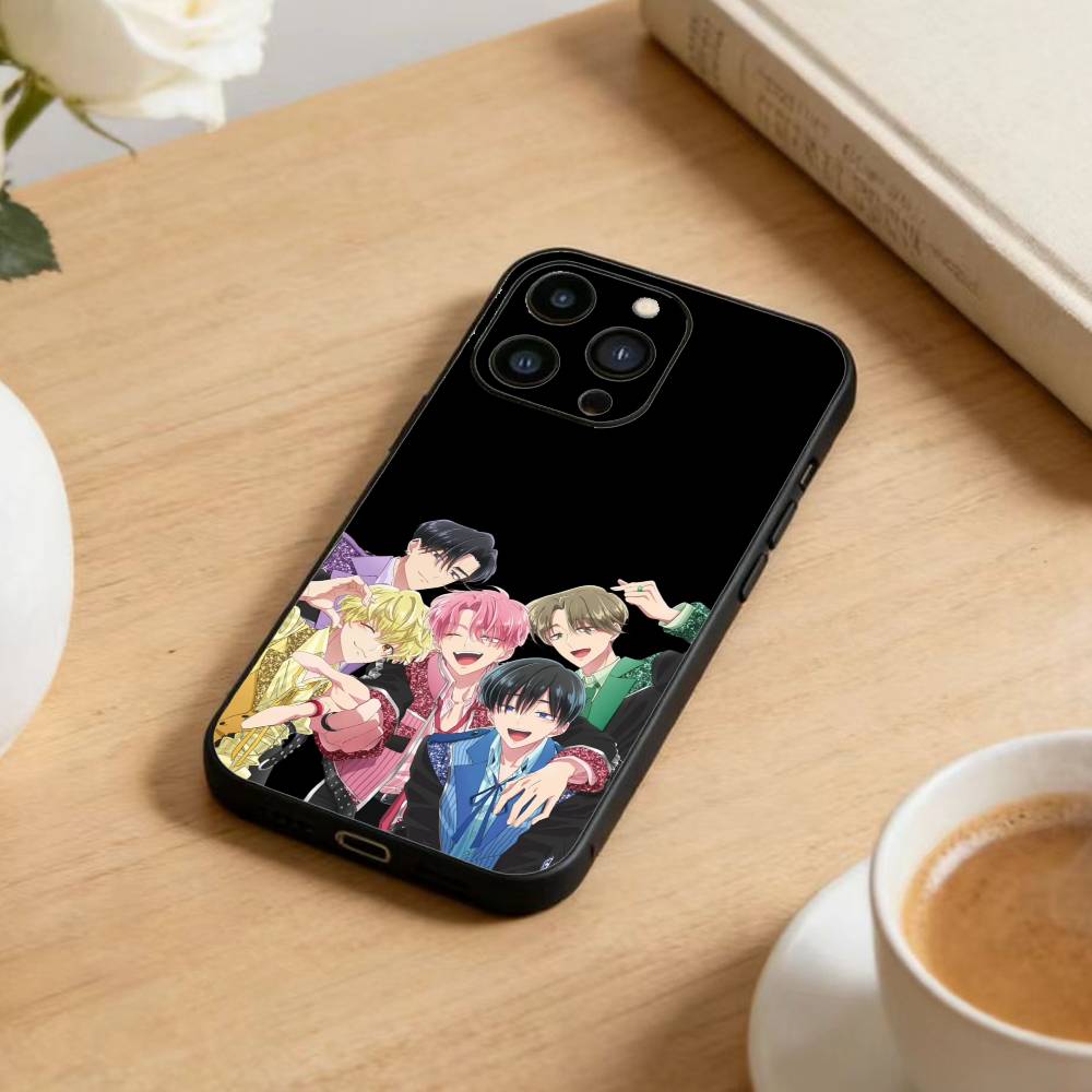 Чехол для телефона N-Tamon B-Side для iPhone 17 16 15 14 13 12 Max Plus Силиконовый Черный Чехол