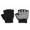 1 пара женских дышащих спортивных перчаток без пальцев для тренажерного зала, йоги, фитнеса(черный)