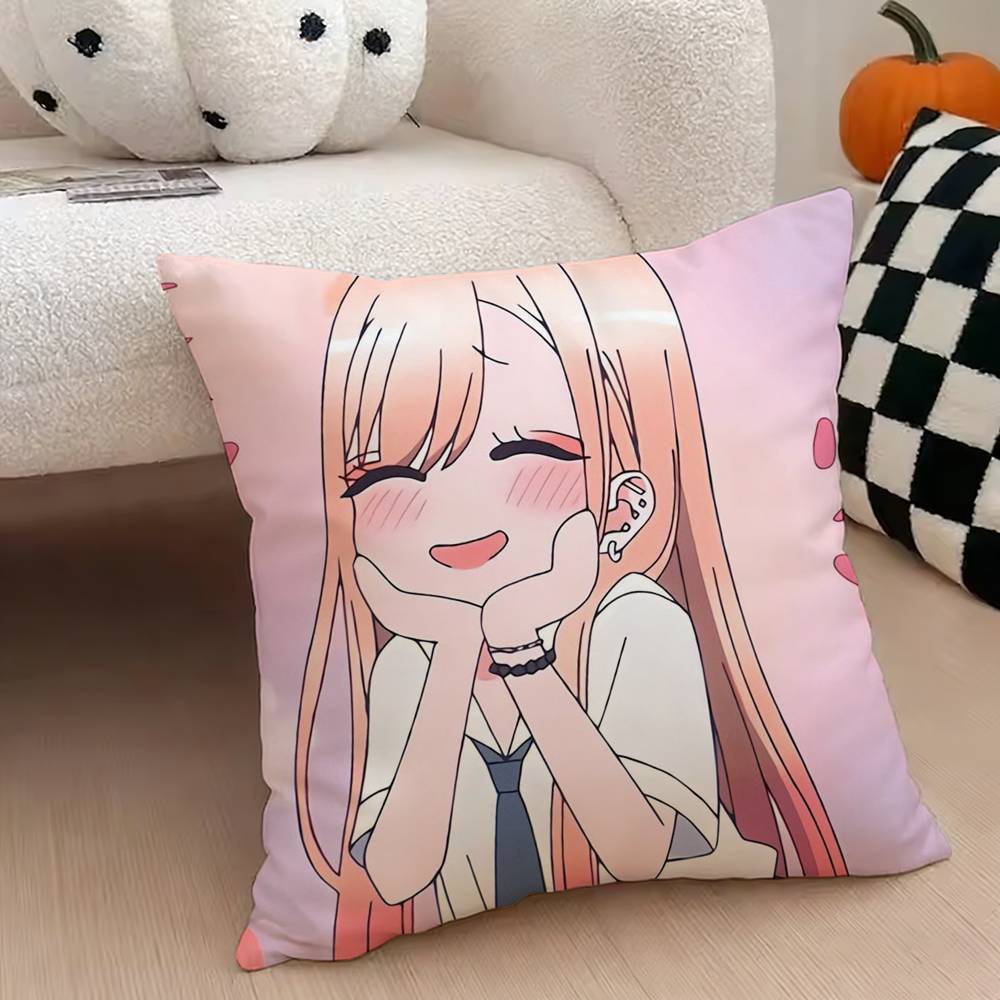 Cute Cartoon My Dress-Up Darling Pillow Case Cushion Cover Throw Pillow Case For Car Sofa