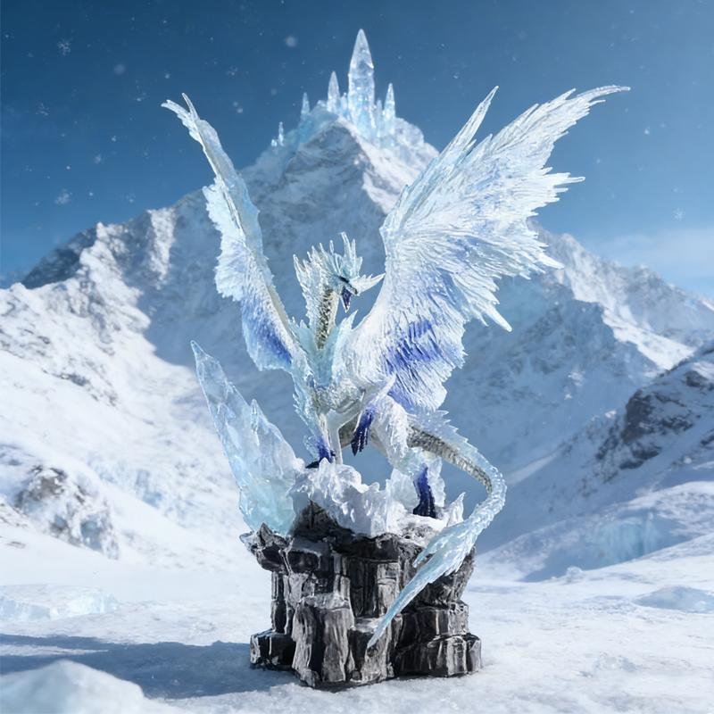 Monster Hunter Game Nergigante World Ice Ancient Dragon Pvc Action Figure Anime Figure Extinction Dragon Model Toys Doll Gift