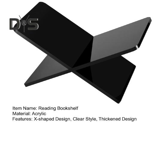 2 шт./комплект акриловая подставка для книг держатель X-образный дизайн прозрачный стиль утолщенная полка для чтения книжная витрина для книг