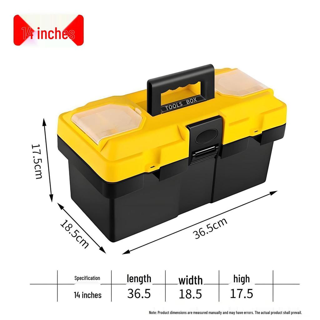 Многофункциональный ручной ящик для инструментов: Большое бытовое и промышленное хранилище для оборудования и инструментов