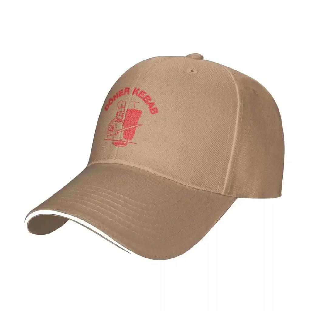 Doner Kebab Graphic Baseball Cap Casual Funny Sandwich Caps for Unisex Women Breathable Dad Hat Running Golf