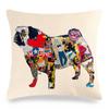 Cute Pet Pug Dog Digital Printing Short Plush Pillow Covers Decorative For Car Sofa Office Cushion Cover Home Goods 60X60Cm