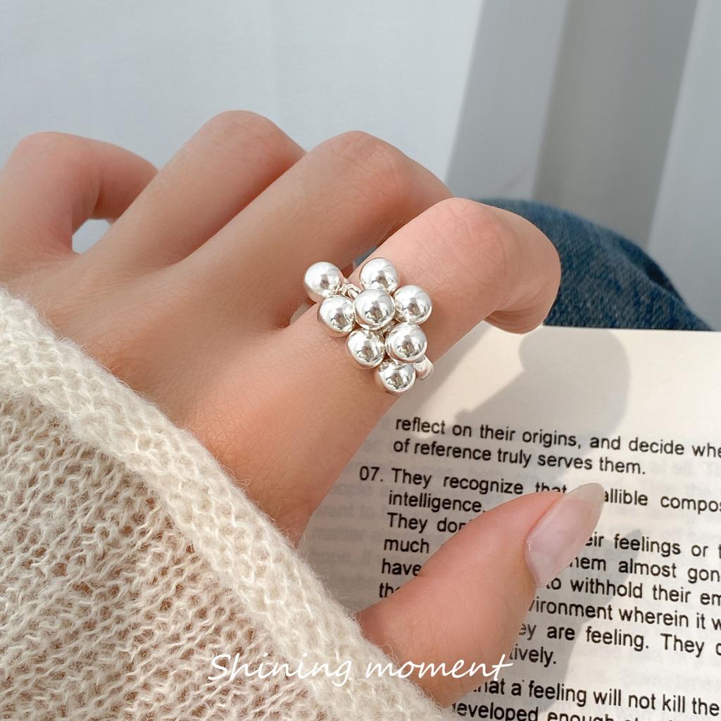 VENTFILLE МедьКреативное Блестящее Круглое Кольцо-Бусина Ретро Изящное Геометрическое Личность Открытие Вечеринка Украшения