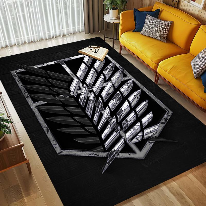 Attack Titan Living Room Nonslip Area Rug Soft Carpet For Bedroom Game Playroom Sofa Office Home Decor Doormat Christmas Gift C930937