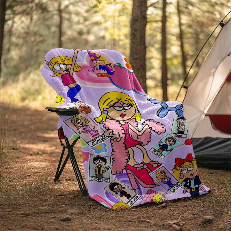 Lizzie McGuire Theme Printed Blanket - Perfect for Couch, Bed, Travel & Outdoor Use | Machine Washable, Cozy & Durable.