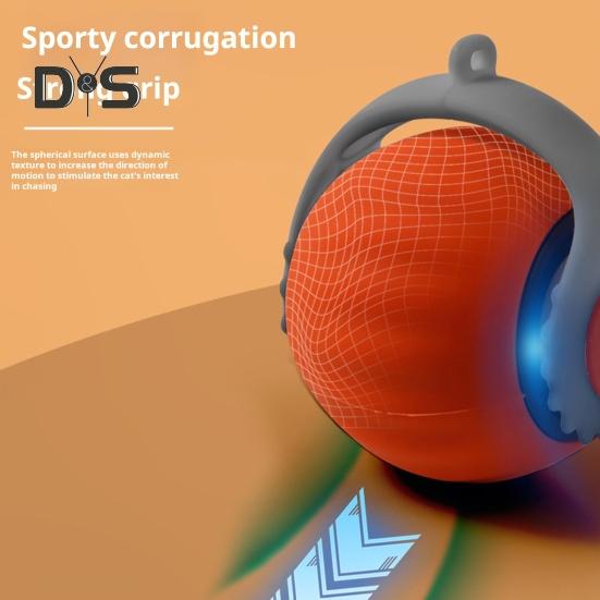 Интерактивный мяч для кошек, самокатящийся мяч для кошек с регулируемыми скоростными режимами, электрический мяч для домашних животных, активируемый касанием, для использования в помещении и на открытом воздухе