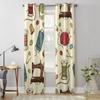 Ручной рисунок из швейных инструментов, оконные шторы для гостиной, роскошный декор для спальни, занавески для кухни, занавески для окон